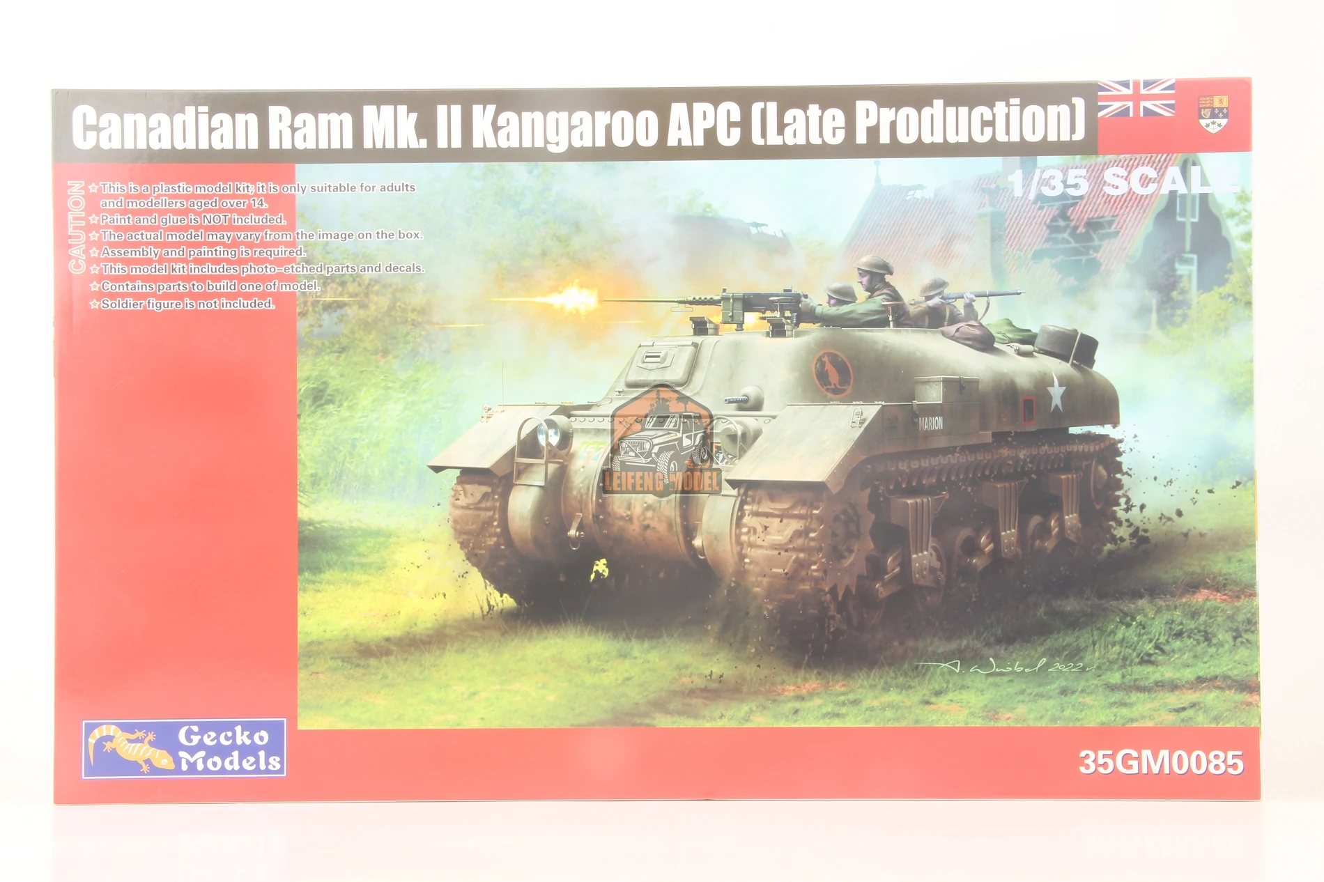 Модель Gecko 35GM0085 1/35 канадская оперативная память Mk. II Kangaroo APC (поздний выпуск)-набор