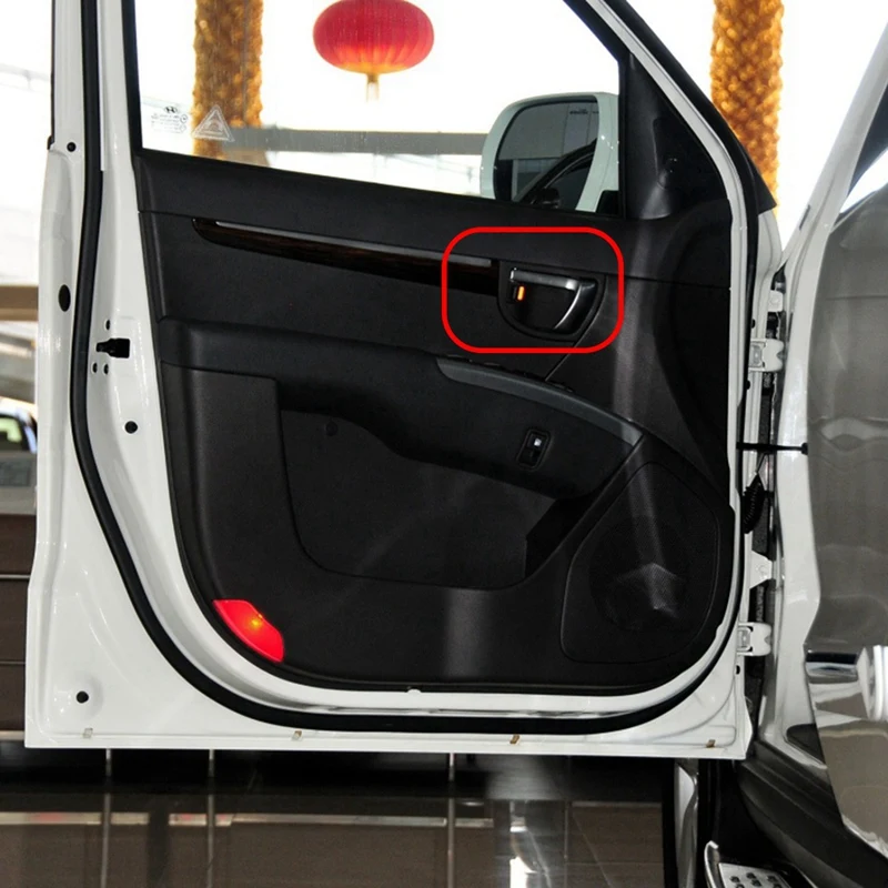 2X Передняя или задняя левая внутренняя дверная ручка водителя для Hyundai Santa Fe 2007-2012
