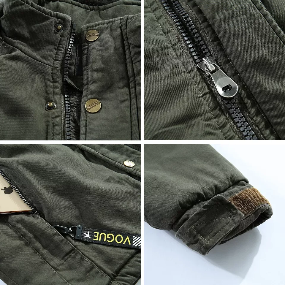 New2022 Winter Warm Men Parkas Jackets 2020 New Military Parka Coat Velvet Thick Windproof Hooded Winter Jackets Men