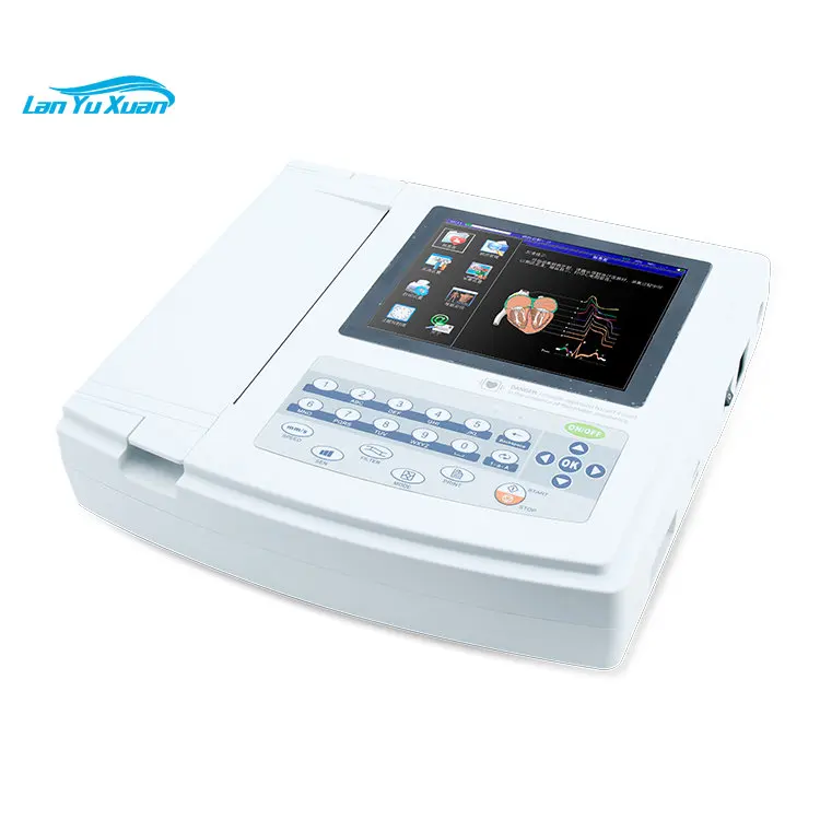 

CONTEC RTS ECG1200G ecg machine touch screen interface ECG paper ecg