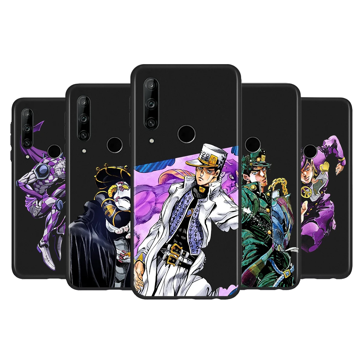 

JoJos Bizarre Adventure Silicone Cover For Huawei P50 P40 P30 P20 Pro P10 P9 F8 Lite E Plus 2016 5G Black TPU Phone Case