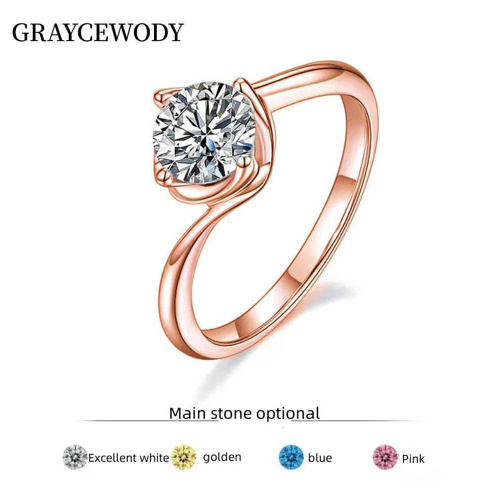 

Набор ювелирных изделий из серебра 2023 пробы для пар, изысканное женское кольцо из серебра 925 пробы с цветными бриллиантами Mosan, персонализир...