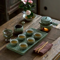 small vintage tea ceremony tray rectangular drainage ceramic kungfu tray table japanese mesa japonesa kitchen accessories ob50cp