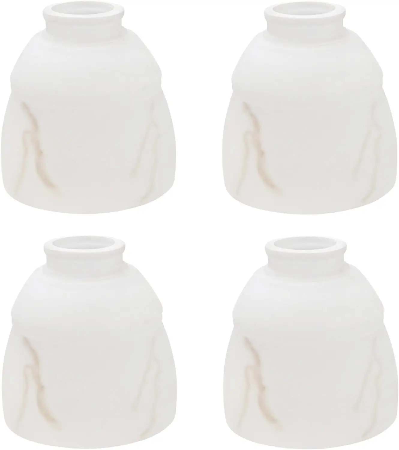 

Transitional Frosted Faux Alabaster Replacement Glass Shade, 2-1/4" Fitter, 4-3/4" Diameter x 5" Height, 4 Pack