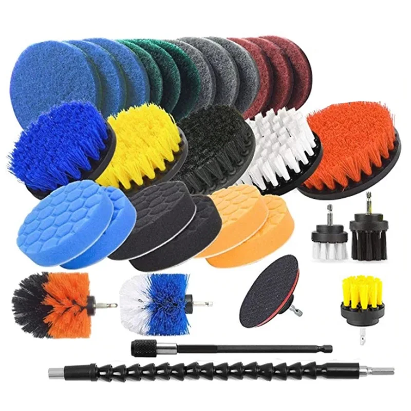 3~31 Pcs Drill Brush Cleaner Kit Power Scrubber for Cleaning Bathroom Bathtub Cleaning Brushes Scrub Drill Car Cleaning Tools