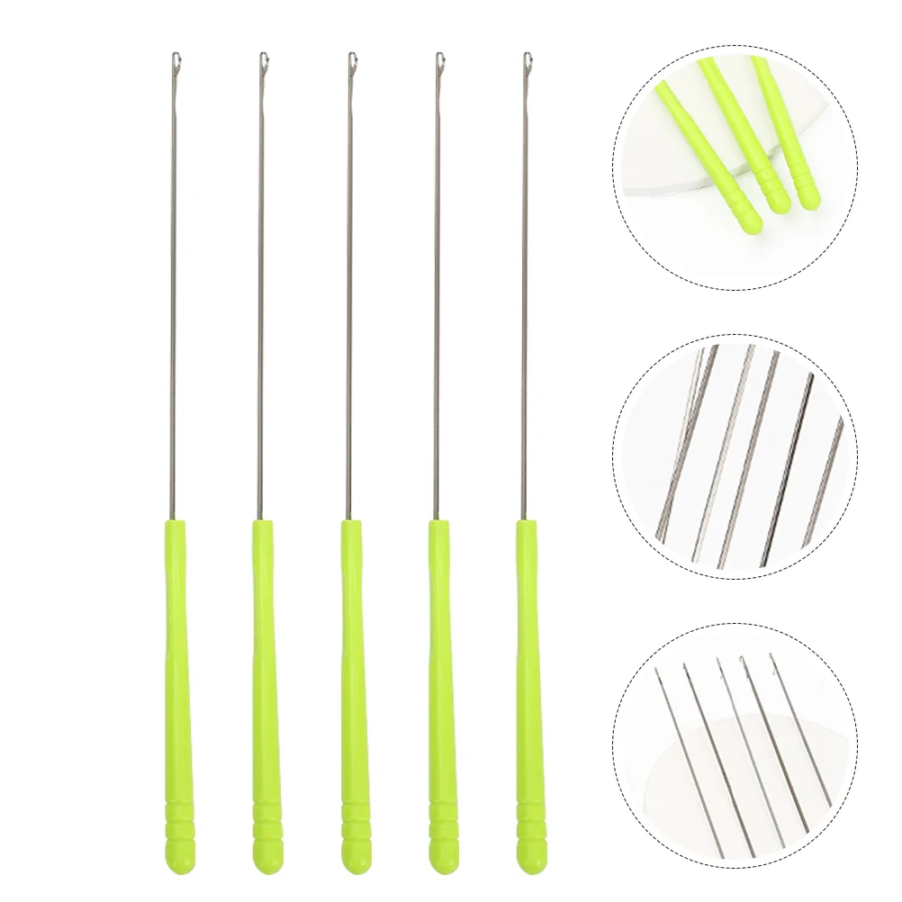 5 шт. иглы для вязания крючком наборы плетения свитера волос взрослых инструмент