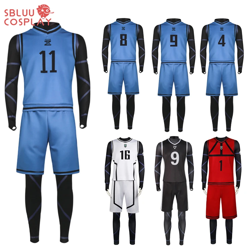 

SBluuCosplay Blue Lock Cosplay Costume Isagi Bachira Chigiri Nagi Rin Sae Itoshi Kaiser Reo Hiori Barou Shidou Niko Yukimiya