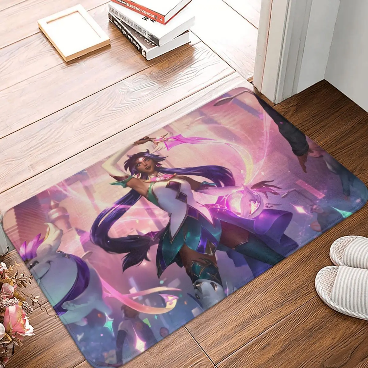 

LOL League Game Bedroom Mat Star Guardian Nilah Skin Splash Art Doormat Kitchen Carpet Entrance Door Rug Home Decoration