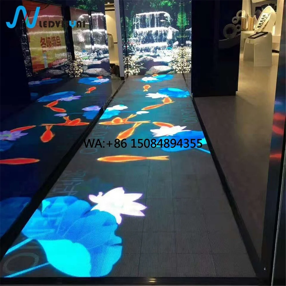 Фото Интерактивная 3D LED-панель для танцпола P6.25, цифровая видеостена для клубов, вечеринок и показов мод №1