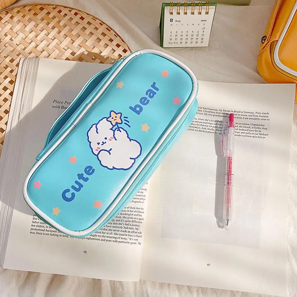 

Large Pen Organizer Candy Color Large Storage Bag Exquisite Fun Student Supplies