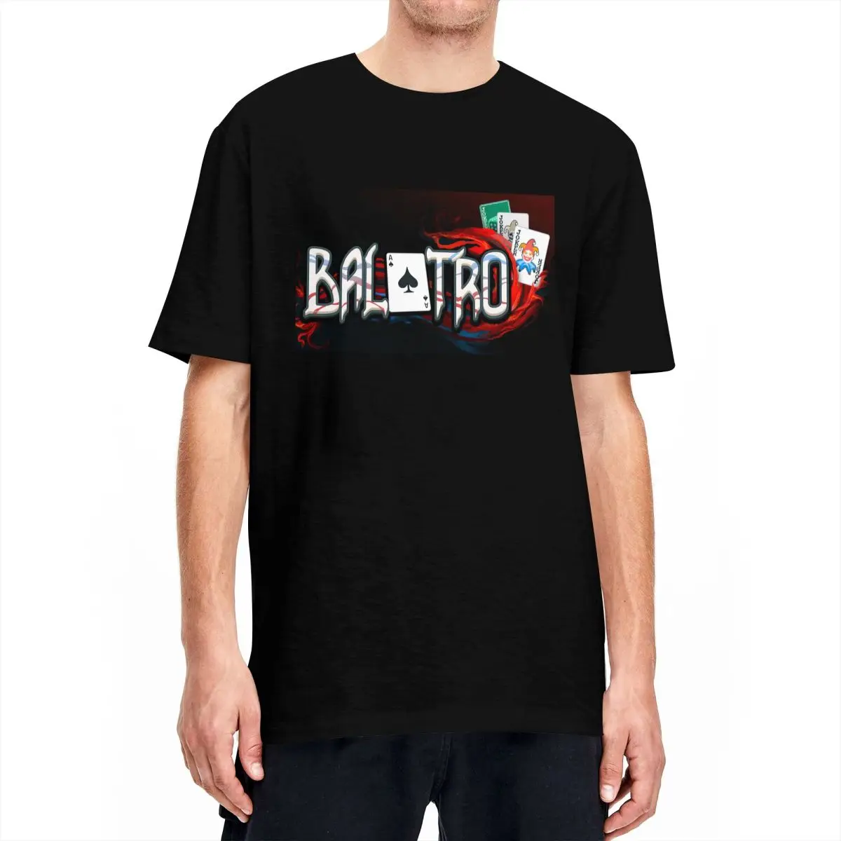 Футболка Balatro с принтом покерной игры футболки в стиле Харадзюку Забавные топы
