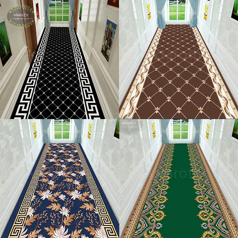 

Diamond Shaped Pattern Carpets Lobby Stairway Hallway Stairs Home Decor Light Luxury Corridor Aisle Runner Wedding Anti Slip Rug