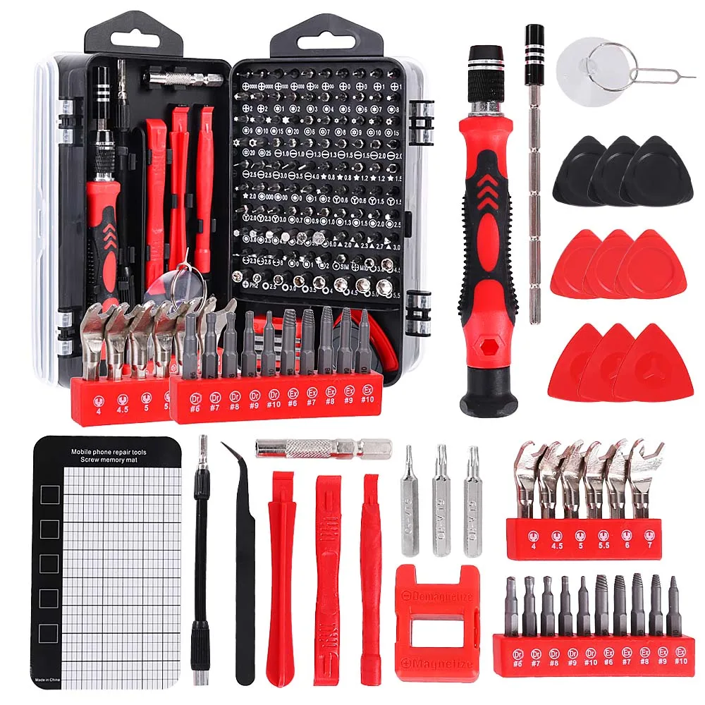 

Screwdriver Kit 138/25 In 1 Precision Magnetic Bits DIY Dismountable Screw Driver Set Mini Tool Case edc Home PC Phone Repair