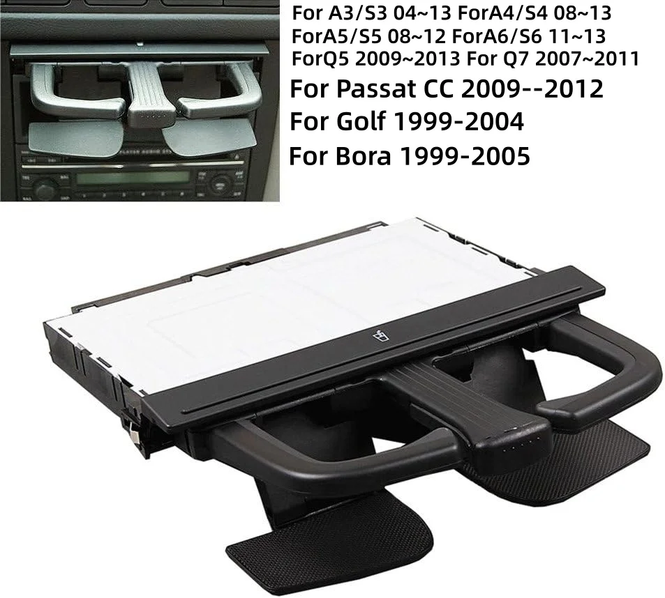 

Подстаканник на приборной панели для VW Golf Jetta Bora MK4 GTI R32 1999-2004, для Audi A3 A4 A5 A6 S3 S4 S5 S6 Q5 Q7 2004-2013 1J0858601