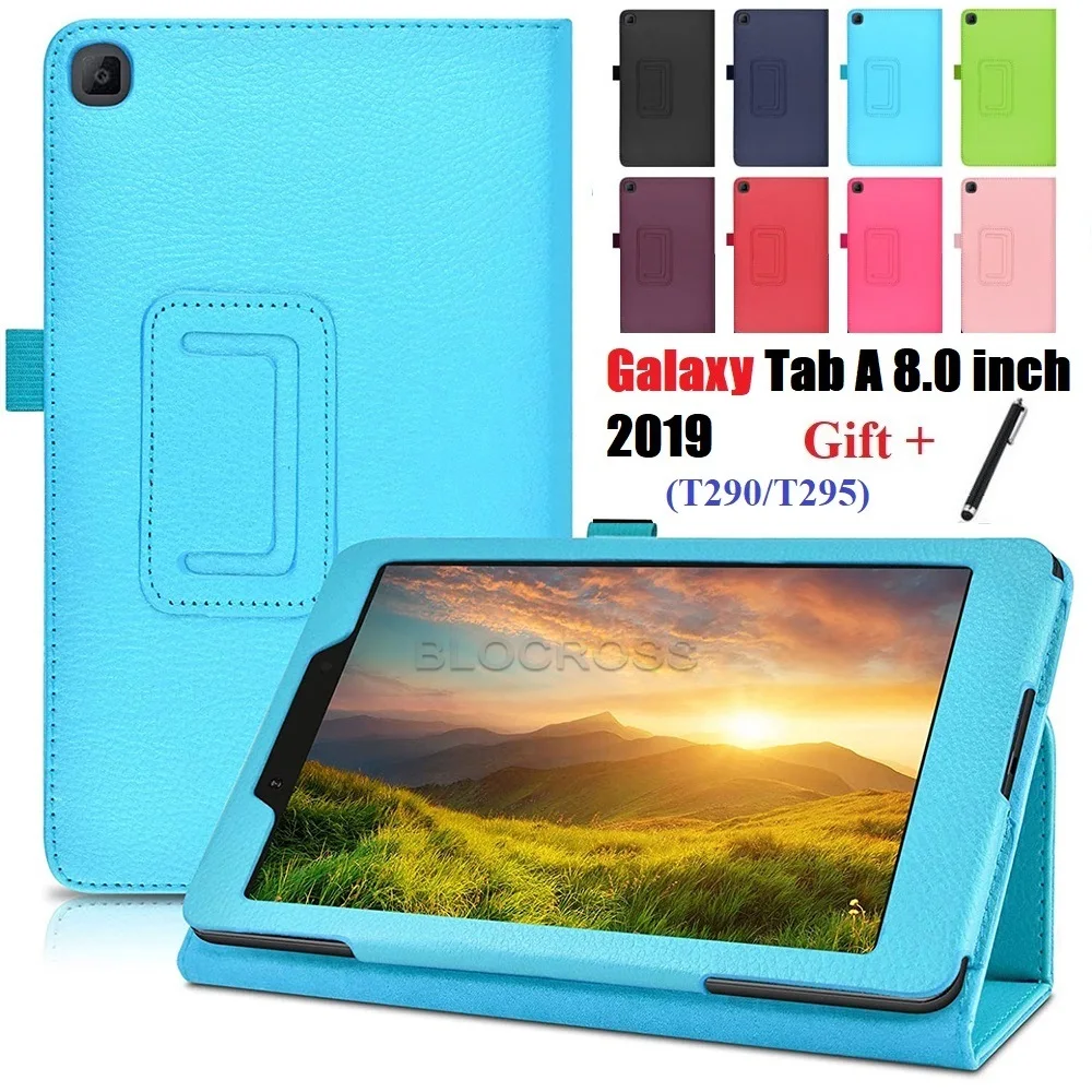 

Магнитный чехол для планшета Samsung Galaxy Tab A 8,0 дюйма, 2019 дюйма, чехол для планшета SM-T290 T295 T297, защитный чехол для планшета, чехол с подставкой и ст...