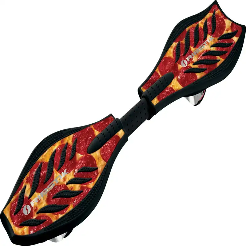 

RipStik Caster Special Edition - Pizza/Black, 2 Wheel Pivoting skateboard with 76 360-Degree Casters, for Kids, Teens, Adults.