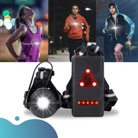 2022 outdoor q5 led flashlight night run warning lights usb charge chest lamp hiking camping safety tools sport running lights