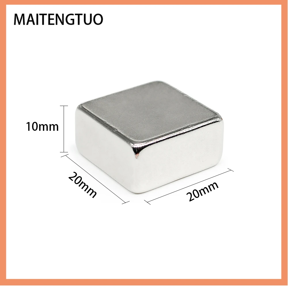 

1/2/5/10/15PCS 20x20x10 mm Powerful Strong Magnetic Magnets Sheet N35 Square Stong Magnets 20x20x10mm Neodymium Magnet 20*20*10