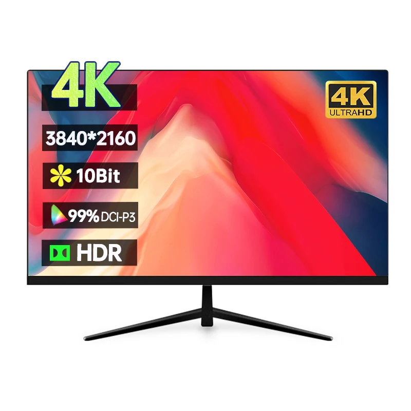 27 дюймов 4K UHD 3840*2160 монитор HDR 99% Φ 10Bit HDR для настольного компьютера IPS дисплей с низким синим экраном для оформления дизайна