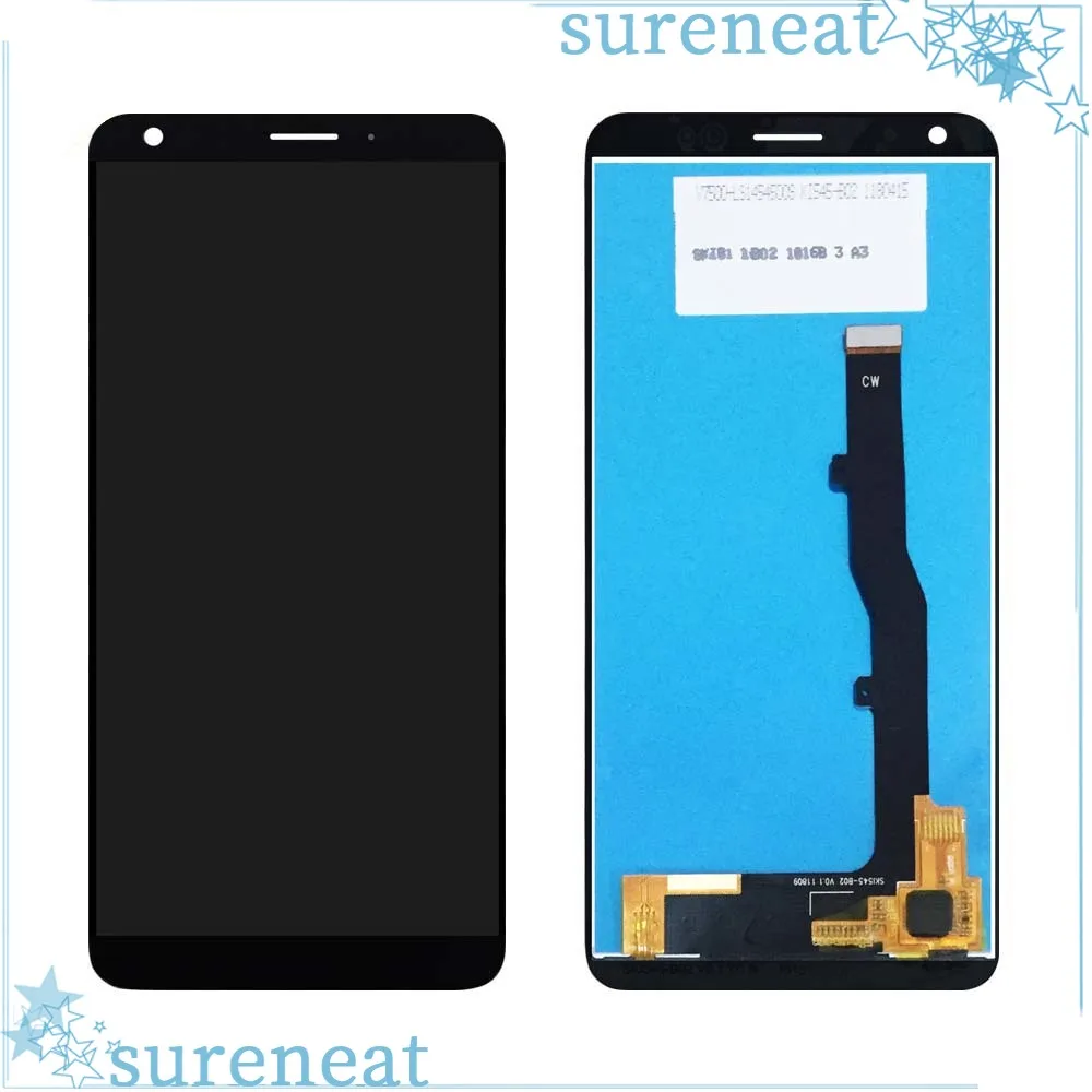 

Черный ЖК-дисплей 5,4 дюйма для ZTE Blade V9 Vita V0920, сенсорная панель, стекло, дигитайзер, панель, стеклянные детали в сборе