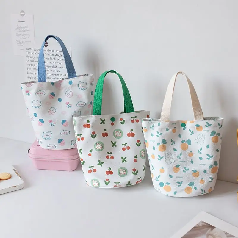 New Women's Handbag Fashion Cute Large Capacity Girl's Shoulder Bag Multi-function Storage Bag Small Fresh Lunch Box Bag