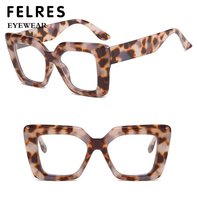 Квадратные очки для чтения с блокировкой синего света женщин по рецепту в