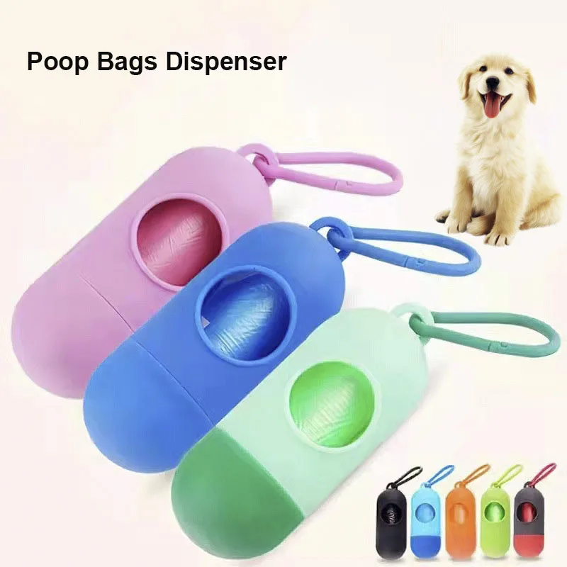 

Portable Dog Poop Bags Dispenser Trash Sack Case Carrier Outdoor Garbage Storag Box for Cat Puppy Pet Waste Bag Holder Supplies