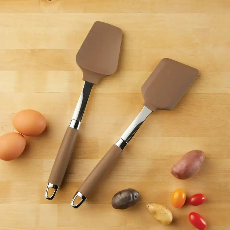 

Инструменты и гаджеты антипригарная лопатка Spoonula набор посуды, 2 шт., бронза