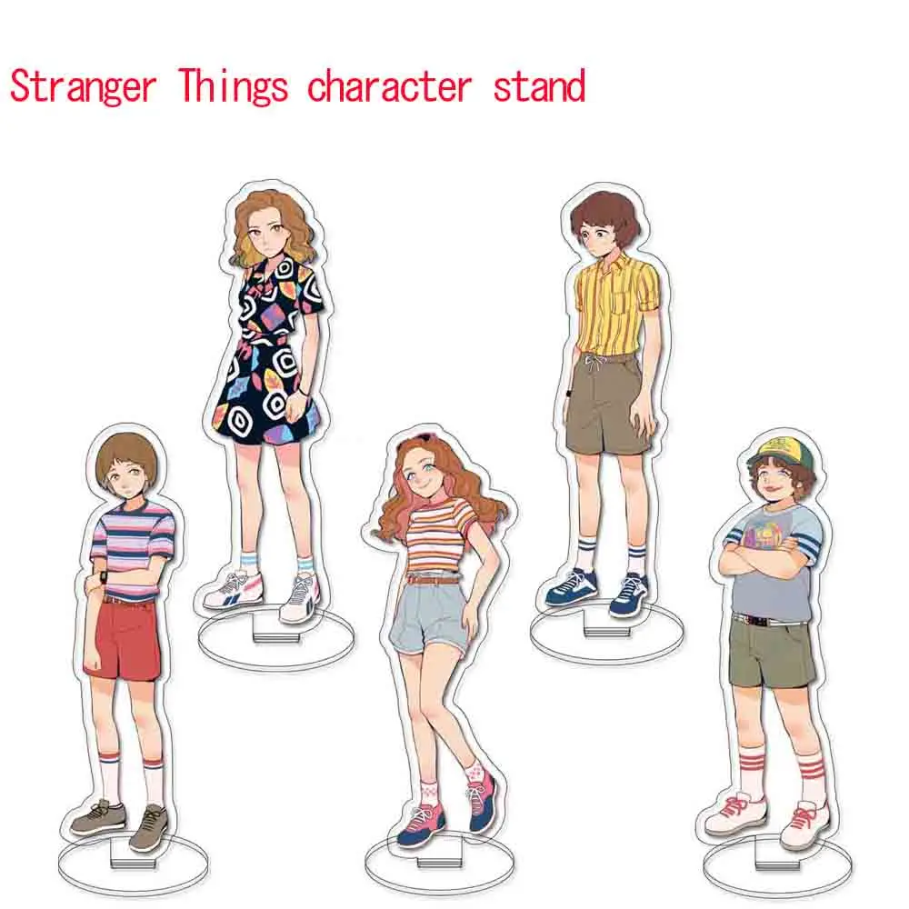 

Stranger Things Acrylic Stand Dustin Henderson Eleven Will Byers Acrylic Model Cute Cartoon Desktop Decoration