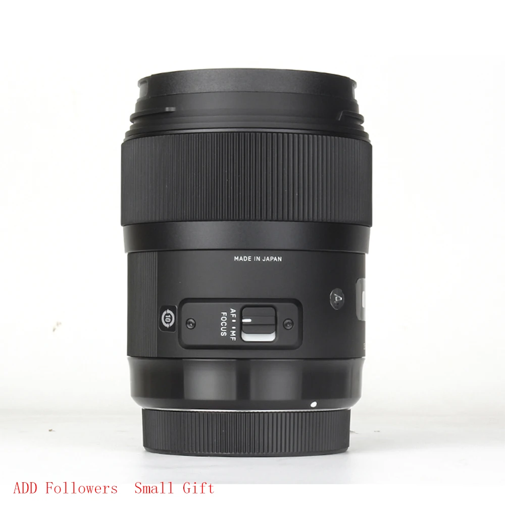 Объектив Sigma 35 мм F1.4 Art DG HSM для Canon DSLR-камер Sony E Mount Nikon черный |