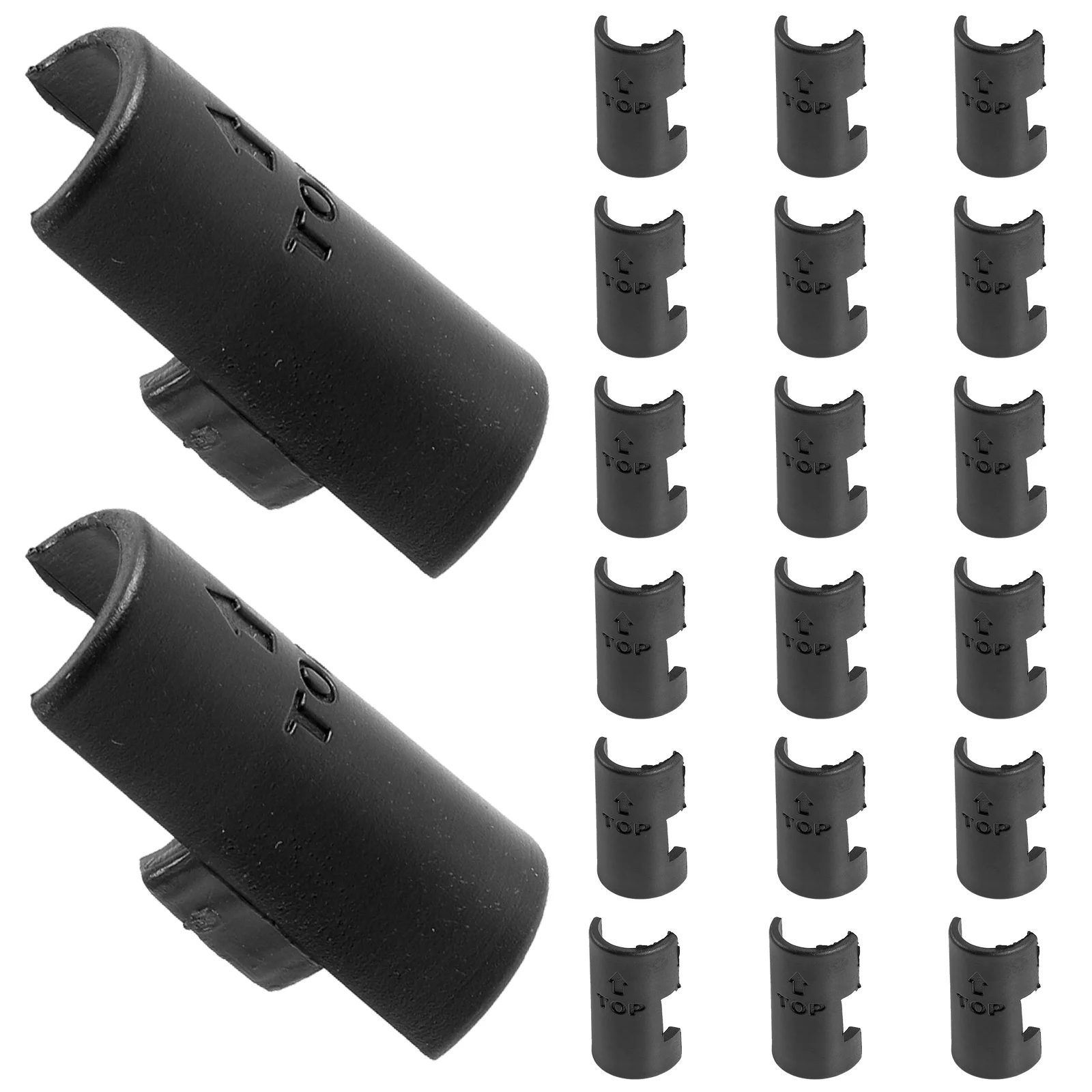 

24 Pcs Shelving Fixing Clip Clamp Shelves Wire Lock Clips Plastic Shelf Fasteners Replacement