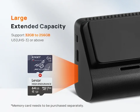 HIGH-ENDURANCE Micro SD 32 ГБ 64 ГБ 128 ГБ TF-карта USH-3 для 70mai 4K Dash Cam A810 A800SE A800S A510 A500S M310 S500 EAGET Card