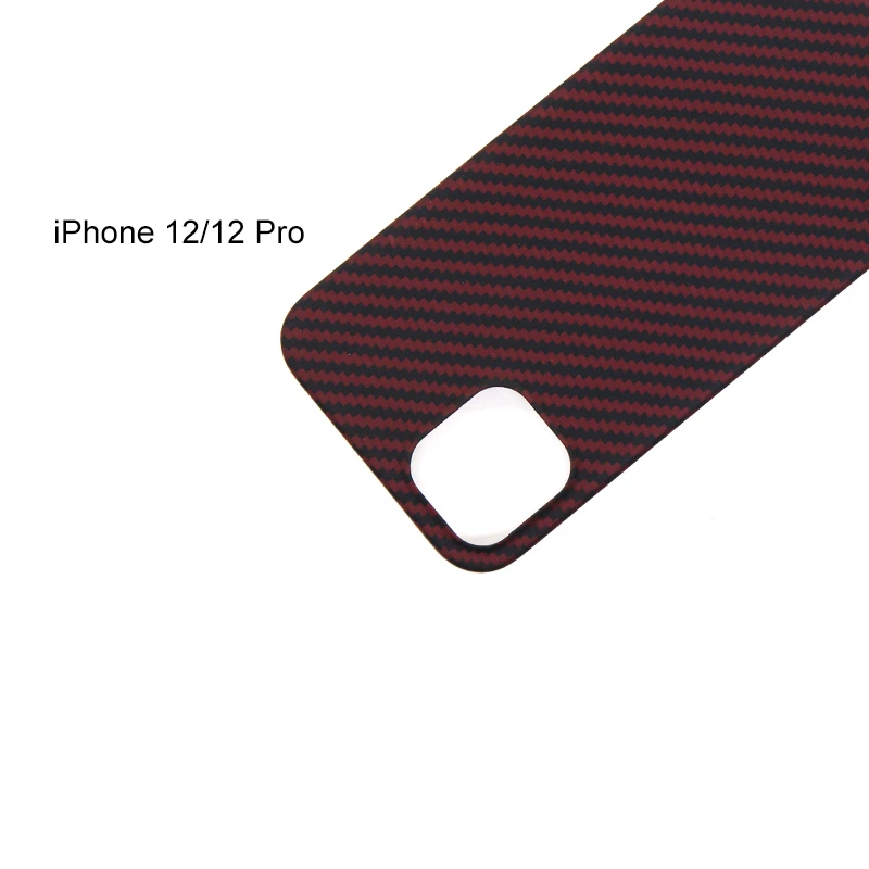 

iPhone12pro phone case carbon fiber red matte no fingerprint protection lens carbon fiber premium business 12 pro phone cover