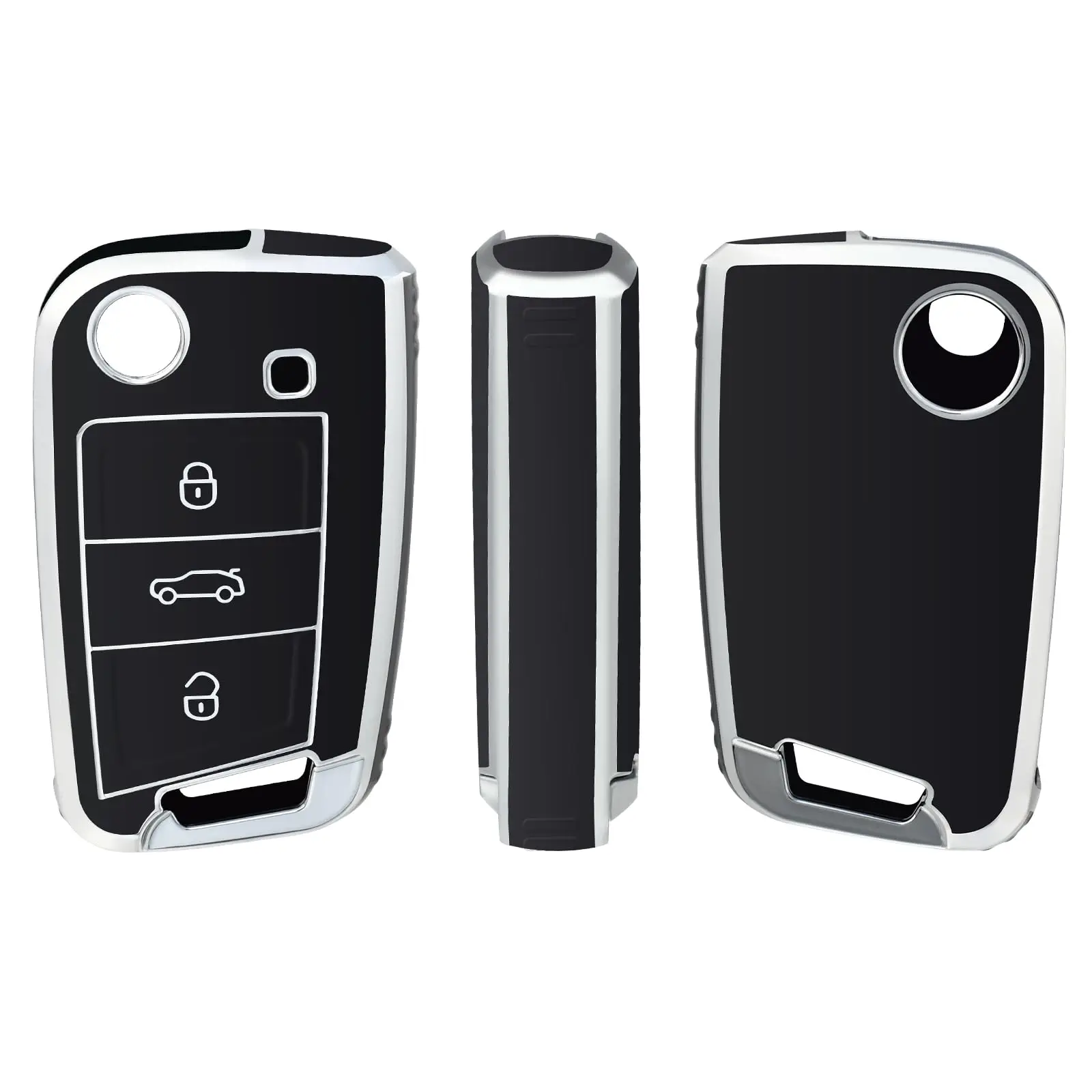 

Мягкий ТПУ чехол для автомобильного ключа для Volkswagen Golf 7 Вариант Polo Tiguan Seat Leon Cupra Skoda Octavia защитный чехол для ключа