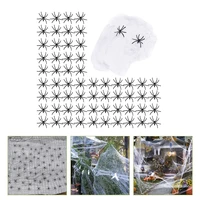1 set fake spider web fake spider props scary party haunted house decor