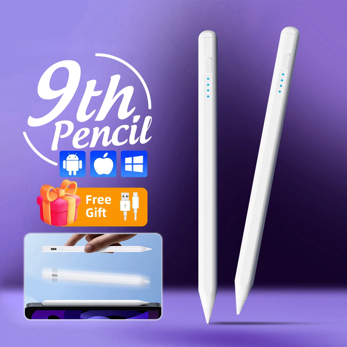 

Active Tablet Stylus Pen For Android ios Apple iPad Universal Pencil For Xiaomi Huawei Lenovo Samsung Mobile Phone Active Pen