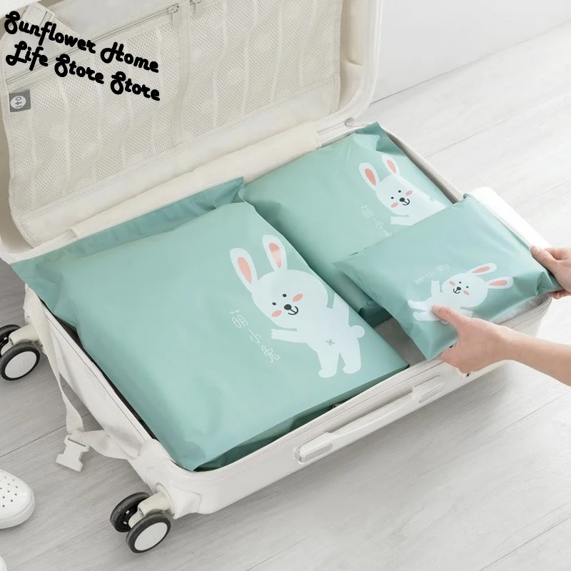 

3PC Travel Organizer Storage Bags Waterproof Cute Animal Bag For Kids Children Clothes Luggage Laundry Cosmetics Organizer Pouch