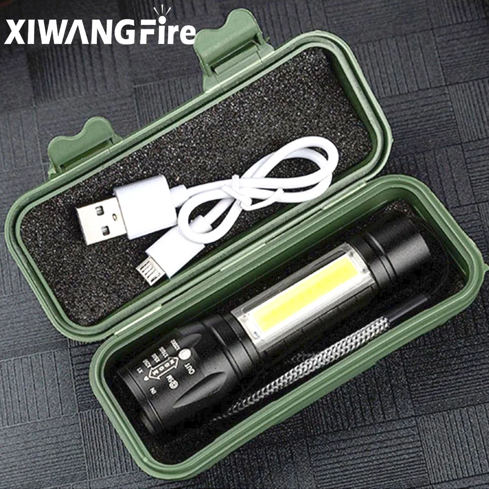 

Portable Rechargeable Zoom LED Flashlight XP-G Q5 Flash Light Torch Lantern 3 Lighting Modes Camping Light Mini Led Flashlight