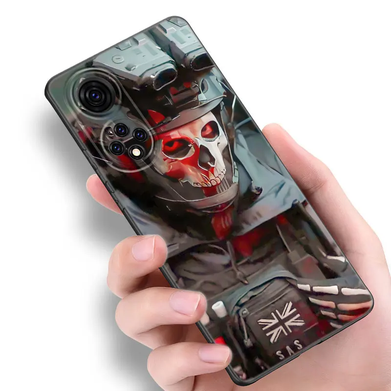 Черная силиконовая телефонная розетка Gears Of-Wars для Honor 70 90 Lite X40 GT X50 i X5 Plus X6A X6S X7A X8A