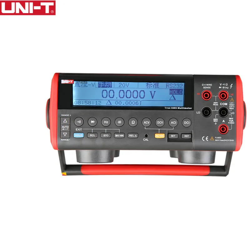 

UNI-T UT805A Bench Top Digital Multimeter Volt Amp Ohm Capacitance Hz Tester