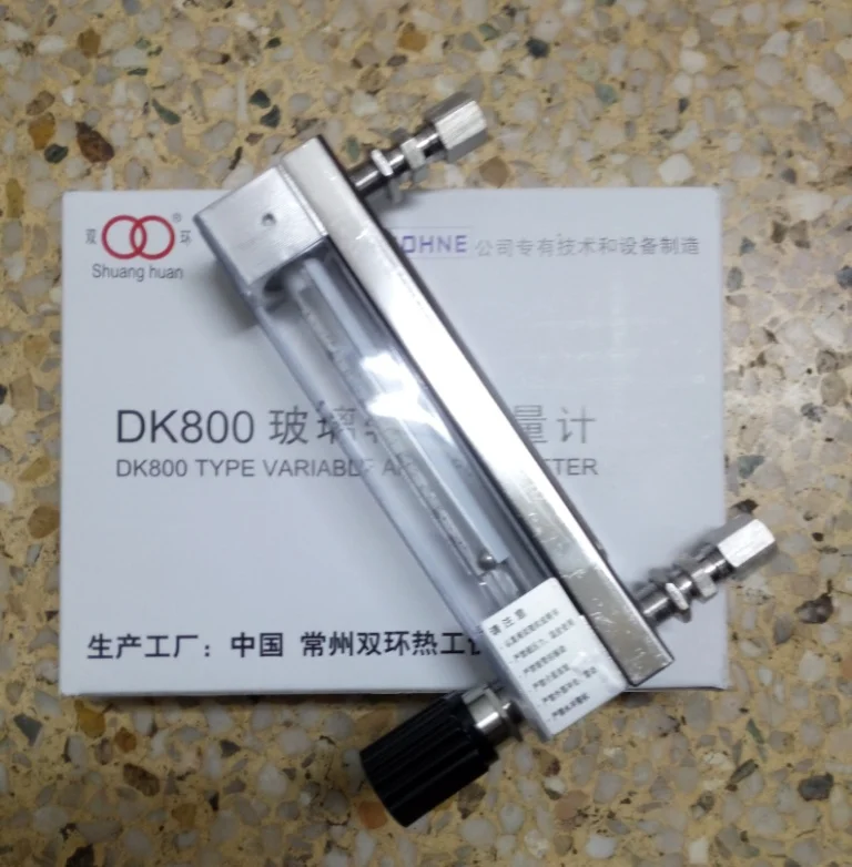 

DK800-6F glass tube float flowmeter, stainless steel ferrule connection, corrosion-resistant glass rotor flowmeter