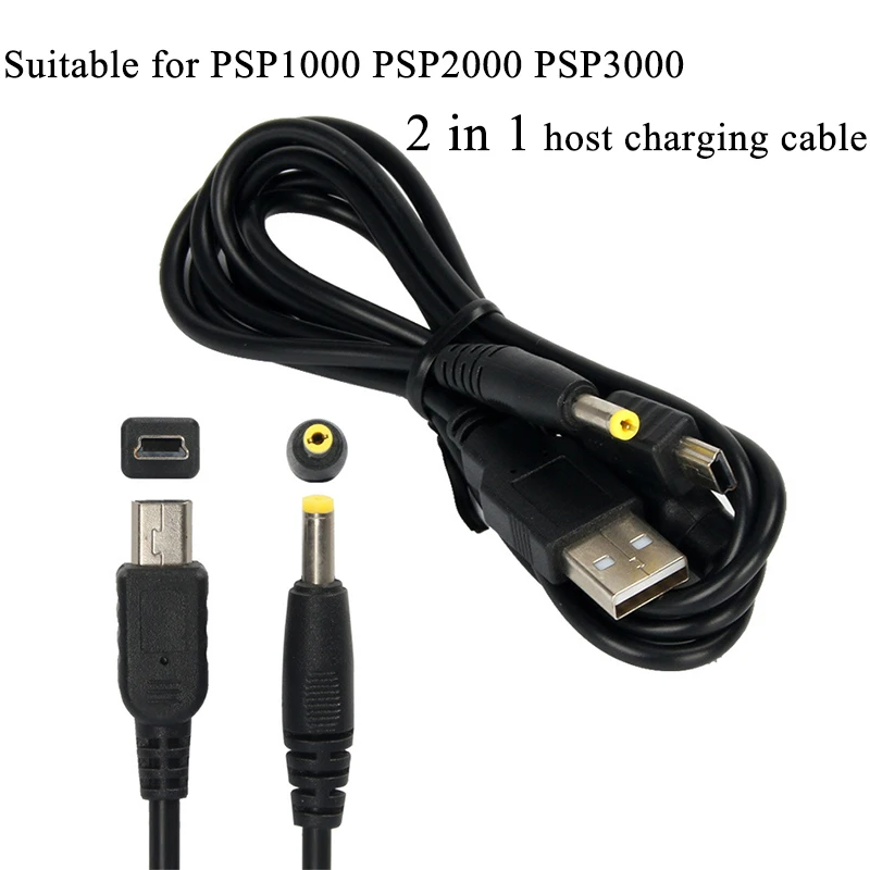 USB-кабель зарядный 2 в 1 м подходит для PSP 1000 2000 3000 | Электроника