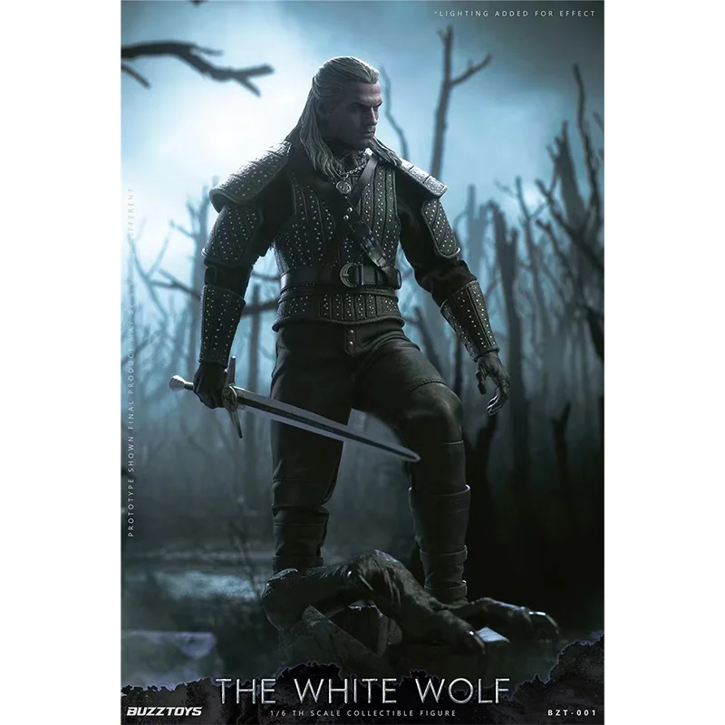 Оригинальная фигурка BUZZTOYS 1/6 белый волк геральт модель BUZ001 12 в наличии коллекция
