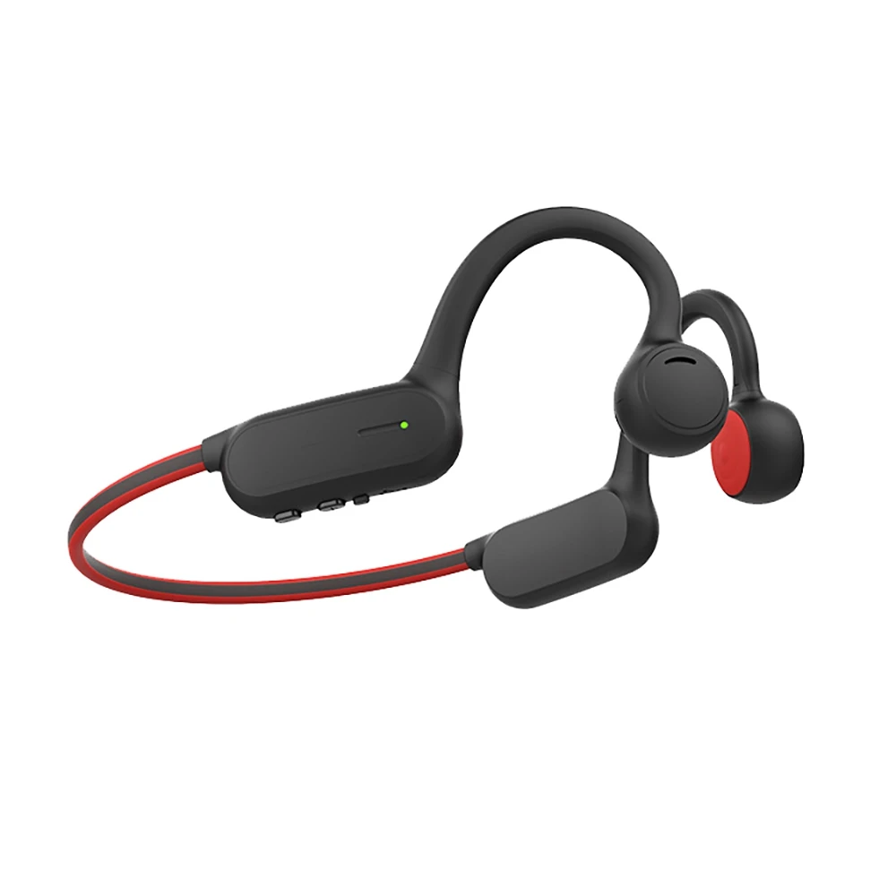 

Bone Conduction Headphones Bluetooth 5.0 Hi-Fi Stereo with Mic Waterproof Sports Headphones for Running Travel Red