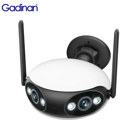 IP-камера Gadinan с двойным объективом, 180 °, 4K, Wi-Fi, 8 Мп, 4 МП