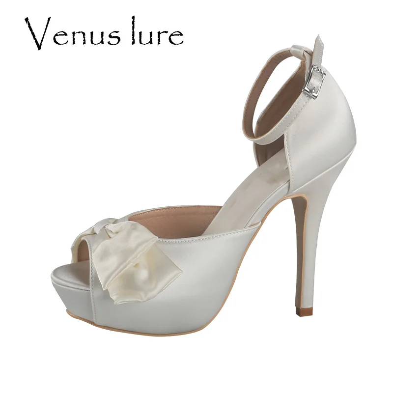 Женские свадебные босоножки Venus lure Летние Босоножки с открытым носком на