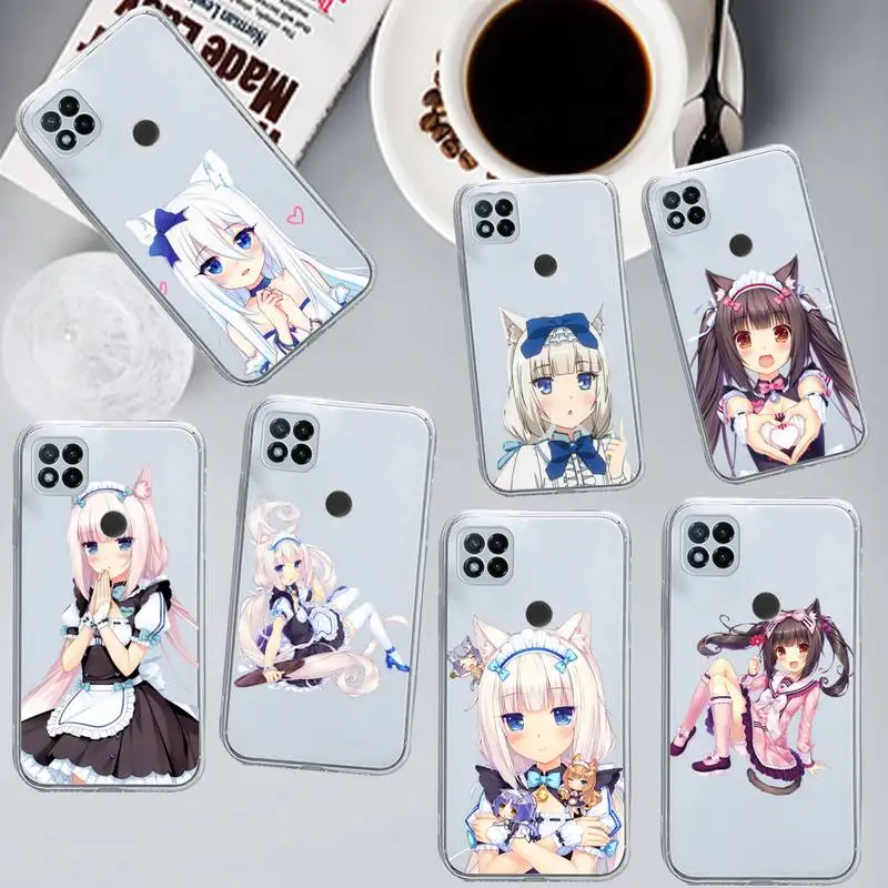 

Chocola Nekopara anime Phone Case Transparent for Xiaomi redmi note x f poco 10 11 9 7 8 3 i t s pro cover shell coque