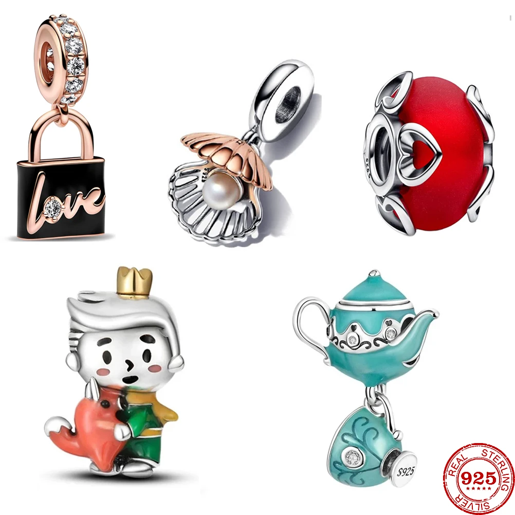 Женский браслет из серебра 925 пробы с подвеской в виде чайника - купить по