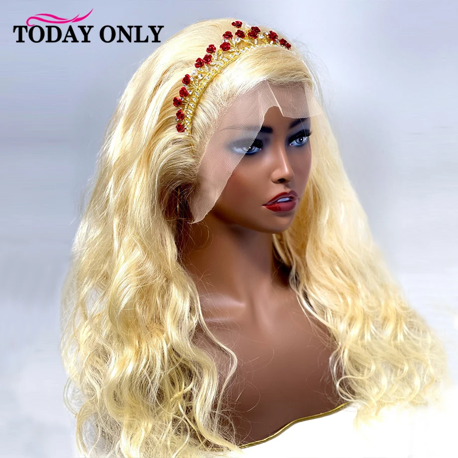 

613 Blonde Lace Front Wig Human Hair Body Wave HD Lace Frontal Human Hair Wigs For Black Women Brazilian 28Inch Lace Closure Wig