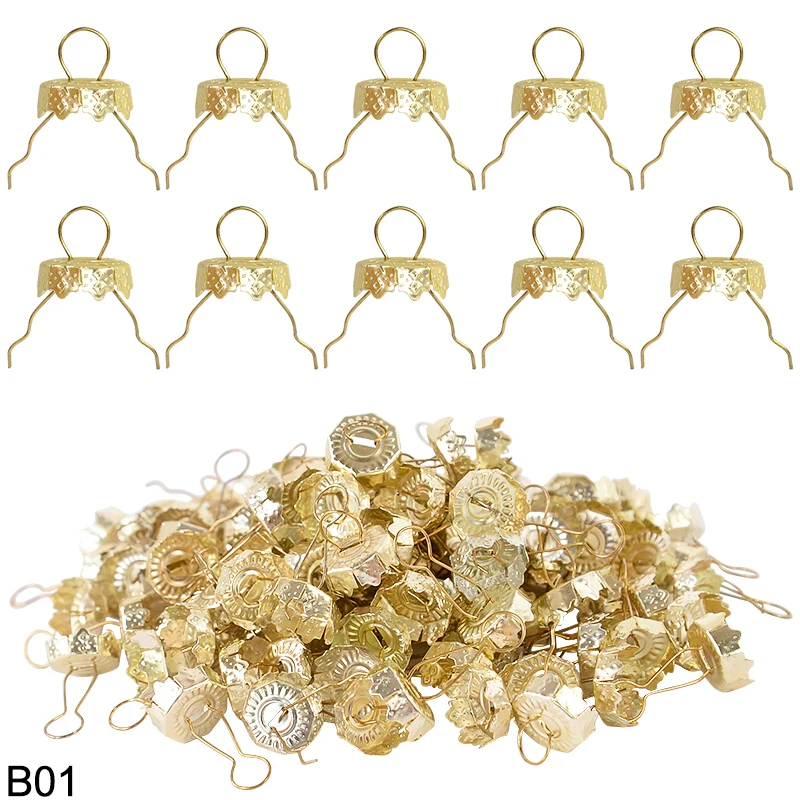 

50 шт. Пластиковые колпачки для рождественских шаров ZQCXLD